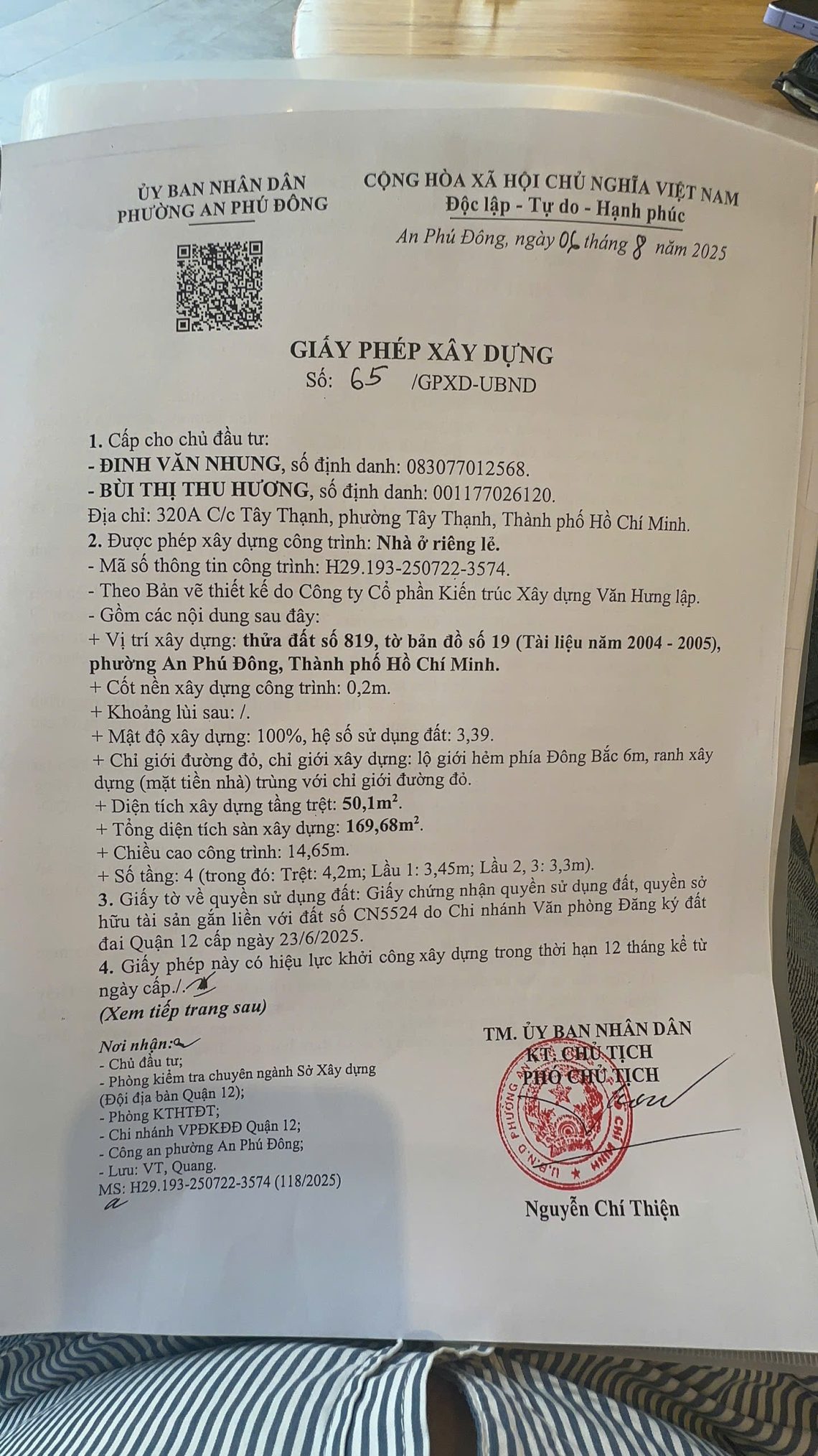 xin phep xd trung my tay