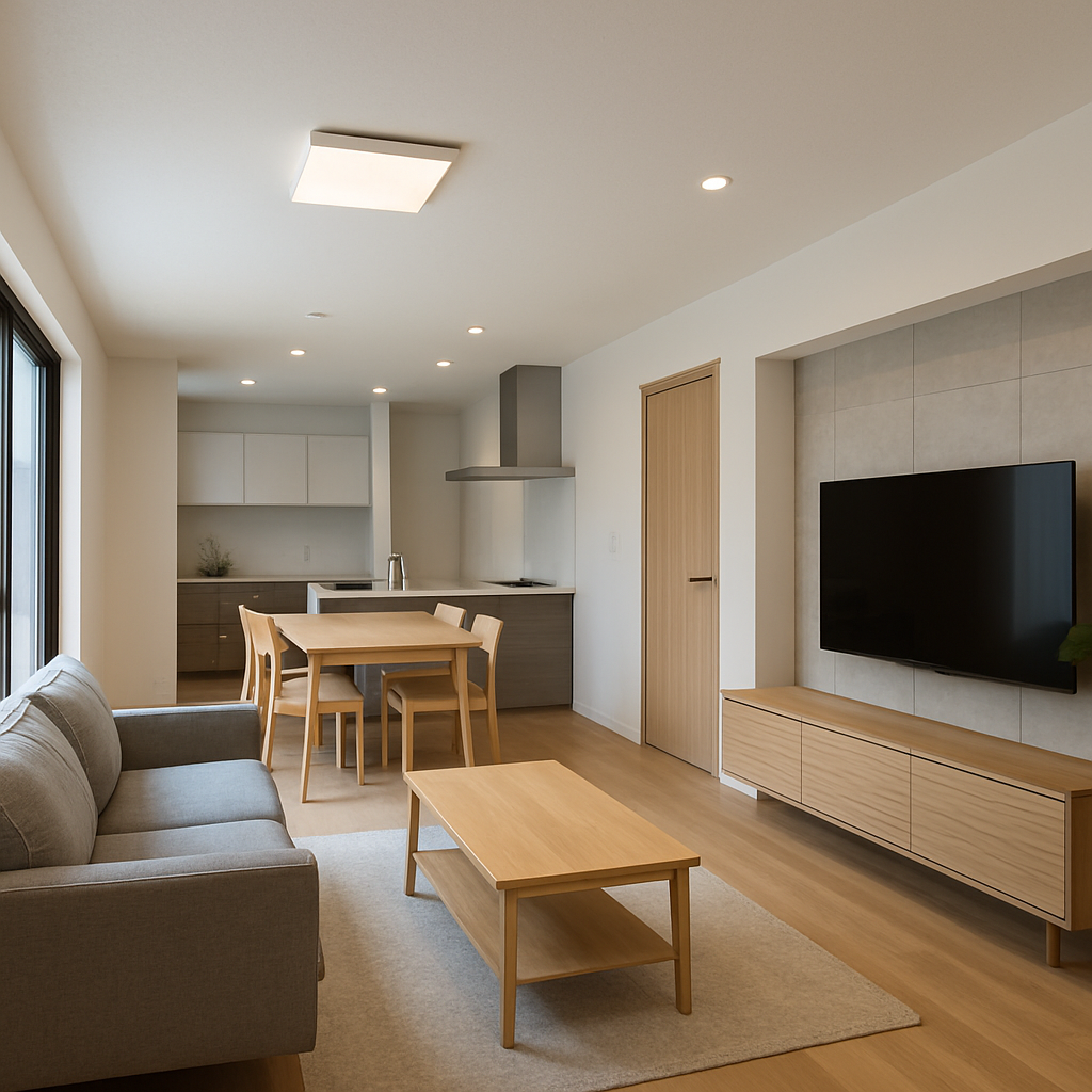 Ngôi nhà hoàn thiện với nội thất hiện đại