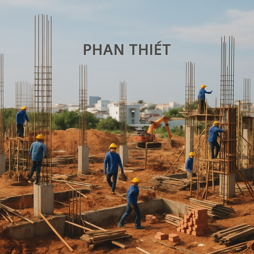 Construction site in Phan Thiết