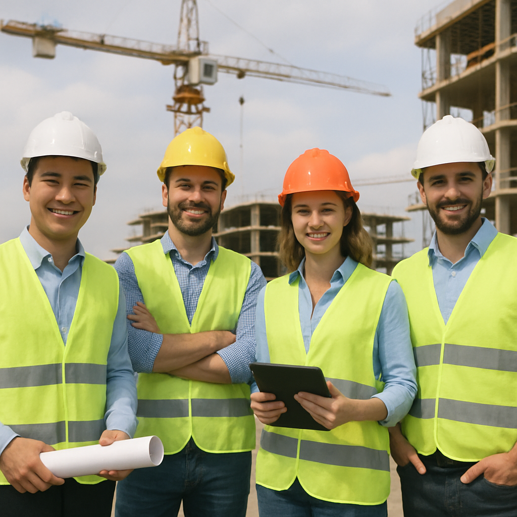 Hình ảnh đội ngũ kỹ sư tại công trường