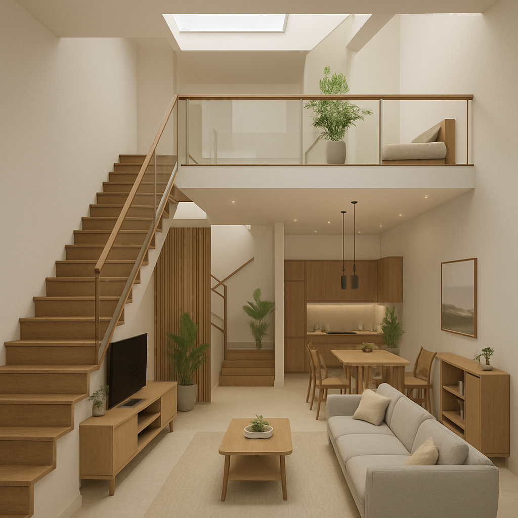 Thiết kế nội thất nhà 3 tầng