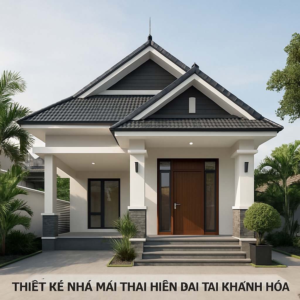THIẾT KẾ NHÀ MÁI THÁI KHÁNH HÒA