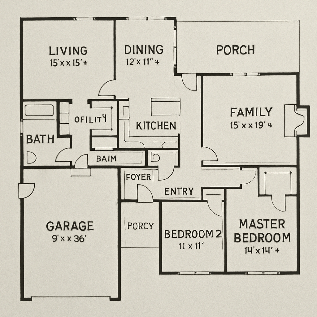 Architectural design plan