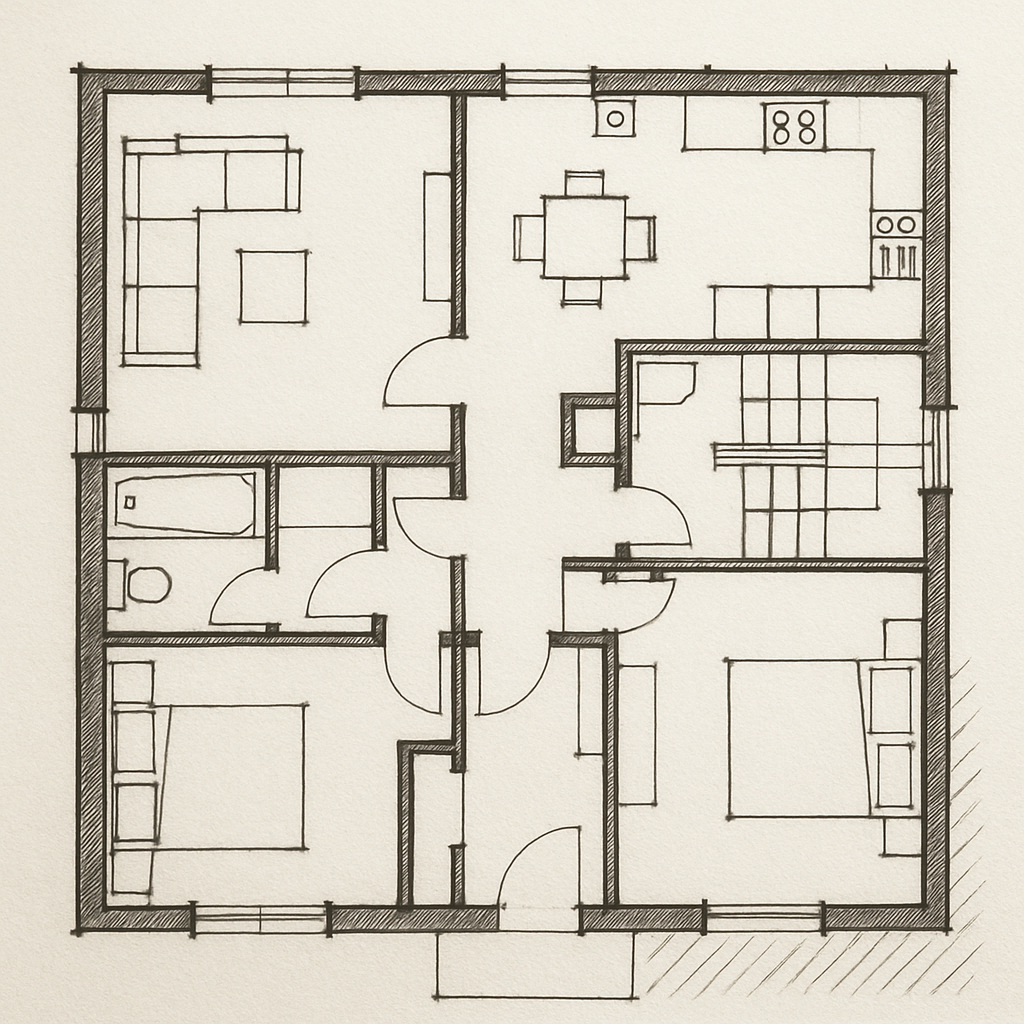 Architectural design plan