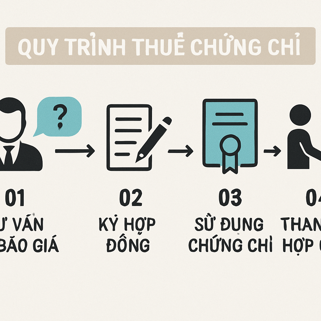 Quy trình thuê chứng chỉ