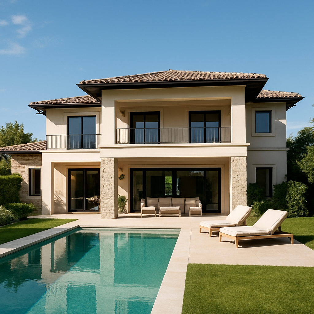 Luxury villa exterior