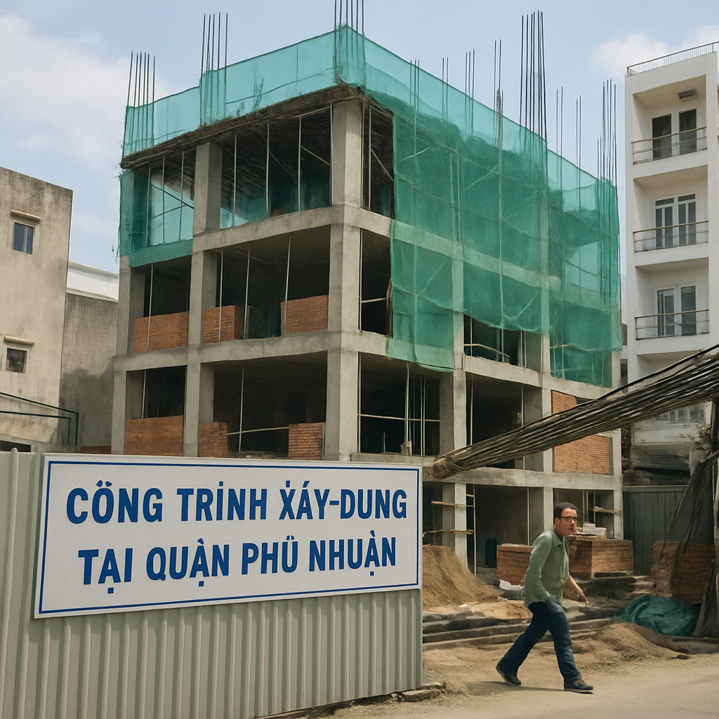 Công trình xây dựng tại quận Phú Nhuận