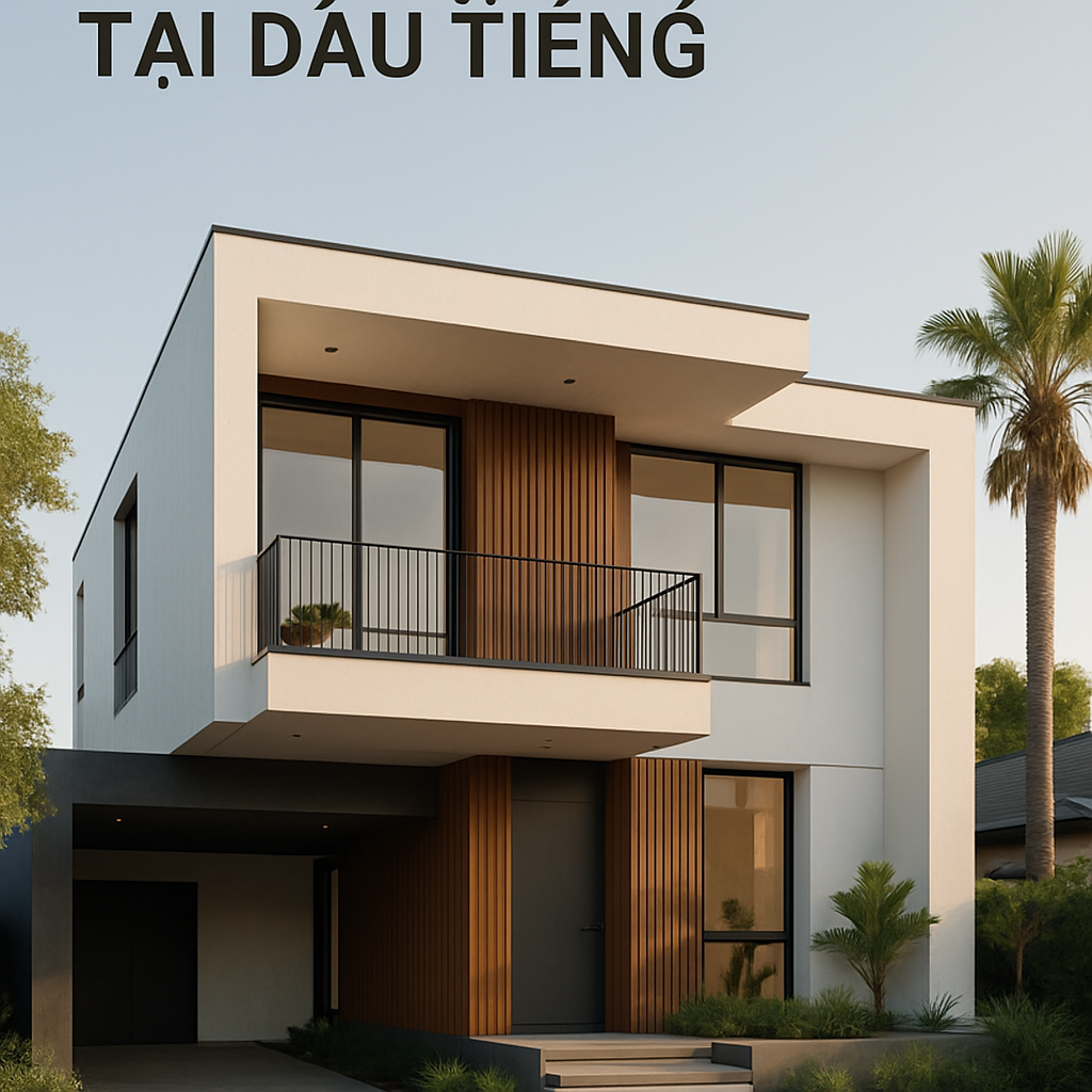 Thiết kế nhà hiện đại tại Dầu Tiếng
