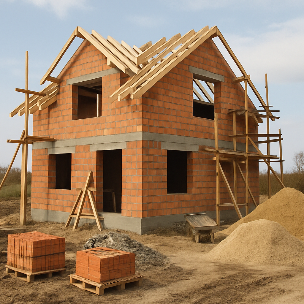 House construction site
