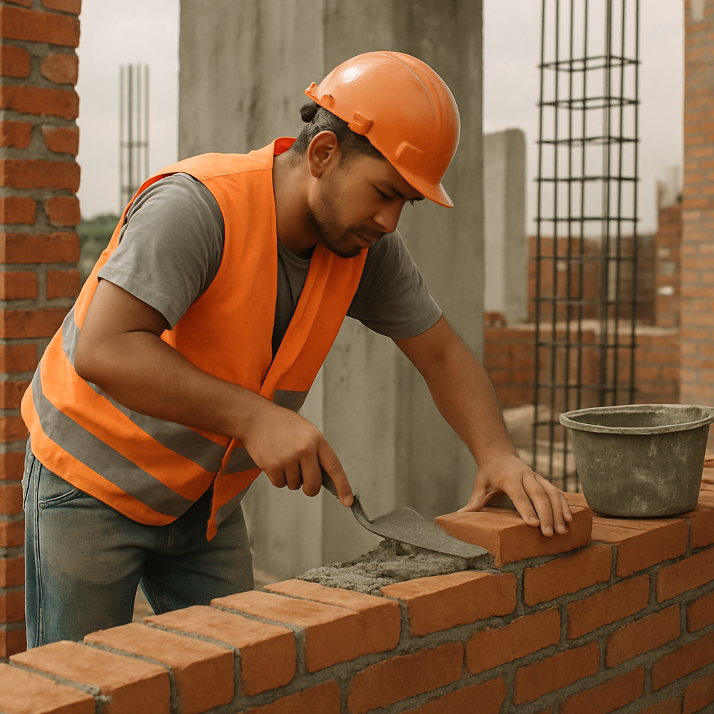 thợ xây dựng làm việc