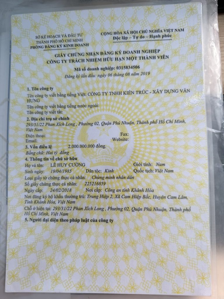 Hồ Sơ Khởi Công Xây Dựng