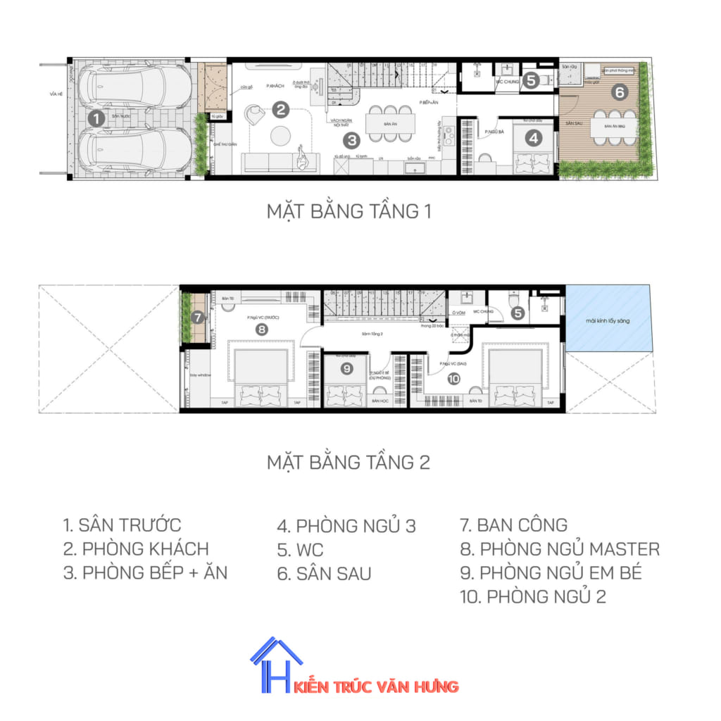 NHÀ 2 TẦNG NGANG 3M