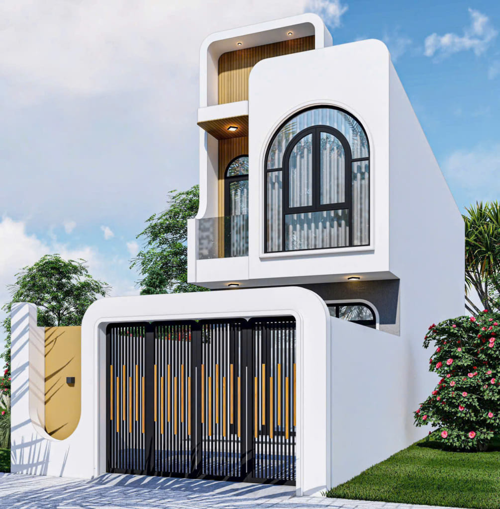 mẫu nhà 2 tầng 4 phòng ngủ dưới 1 tỷ