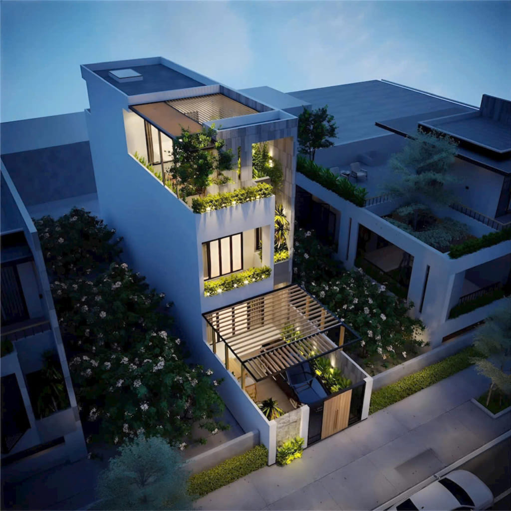Mẫu nhà 3 tầng hiện đại