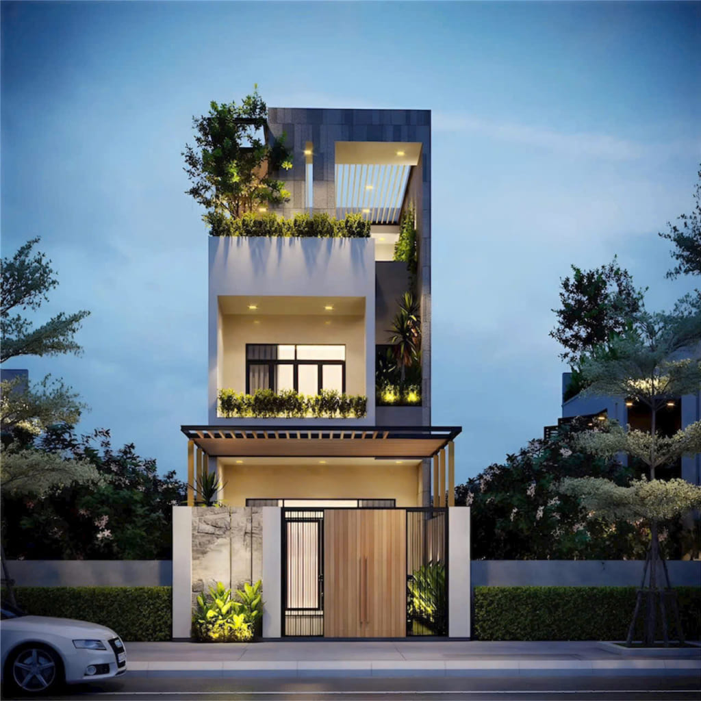 Mẫu nhà 3 tầng cổ điển