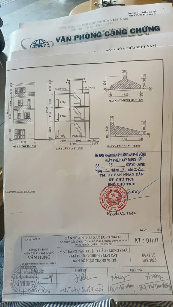 XIN GIẤY PHÉP XÂY DỰNG Ở DĨ AN
