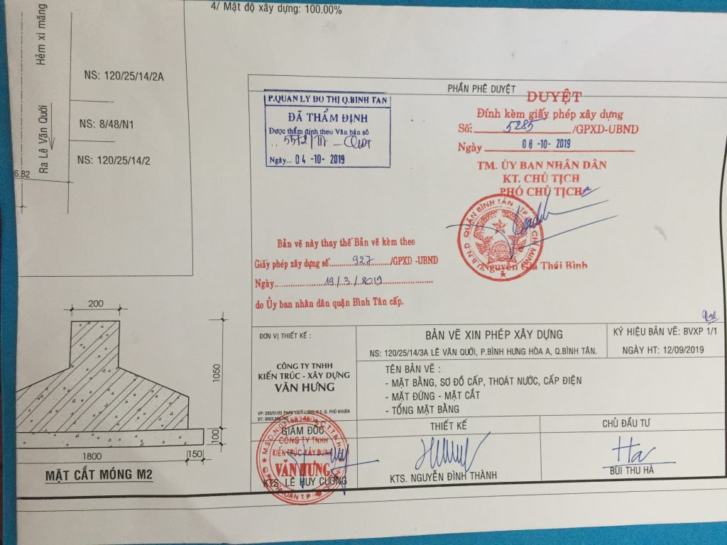 xin phép xây dựng phường Tân Tạo