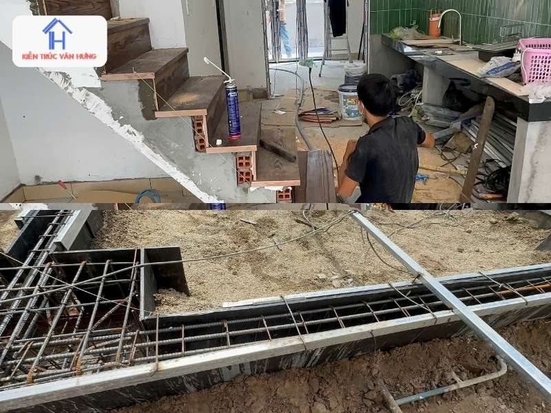 Thiết kế khung chịu lực của ngôi nhà 