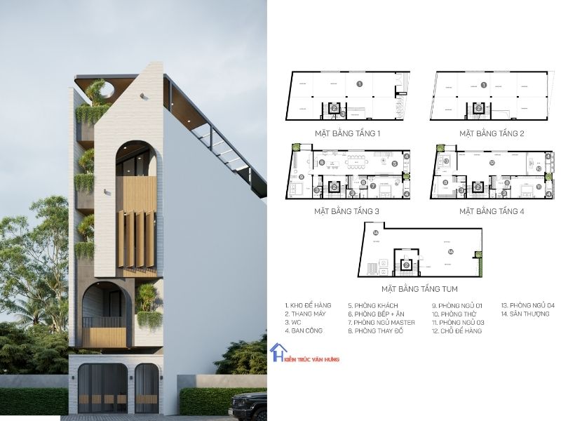 Hạng mục trong thiết kế kiến trúc