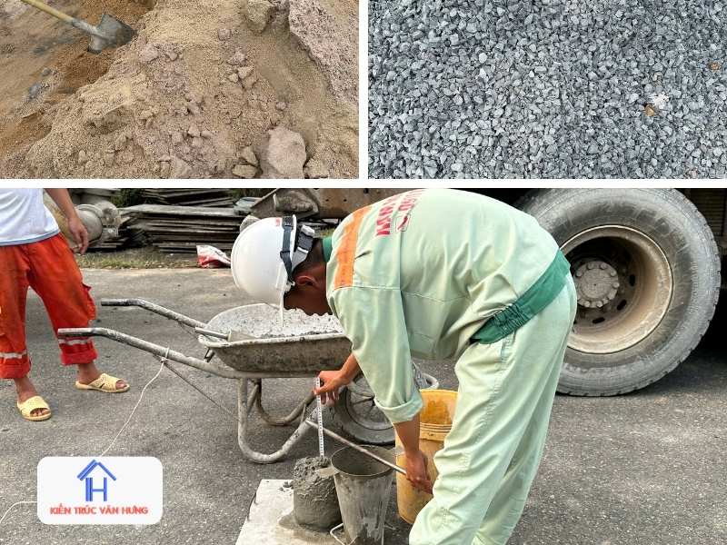 Bao gồm chi phí vật tư để xây dựng phần thô