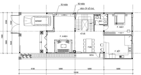 Tìm hiểu về mặt bằng biệt thự 1 tầng