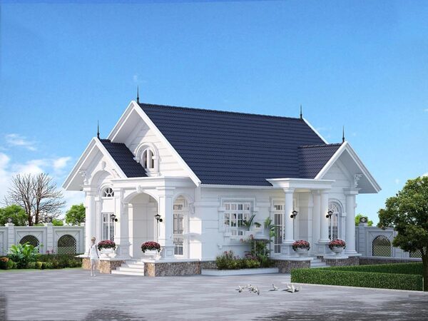 Mẫu 1: Biệt thự 150m2 phù hợp gia đình 4 đến 6 thành viên tiện nghi