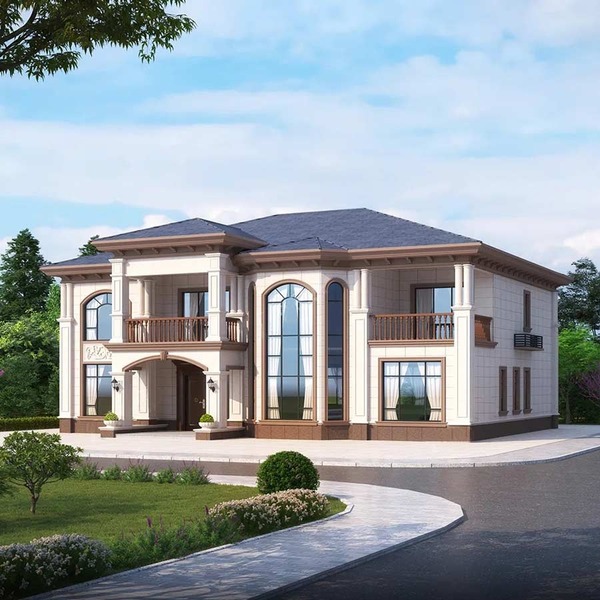 Mẫu 2: Biệt thự đẹp kết hợp truyền thống, không gian mở và cực kỳ cuốn hút