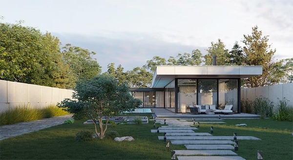 Mẫu 2: Biệt thự 1 tầng không gian mở cho người muốn sống gần thiên nhiên