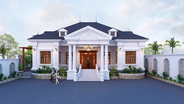 Nên xây biệt thự nhà vườn 1 tầng nếu gia chủ muốn không gian sống thoải mái