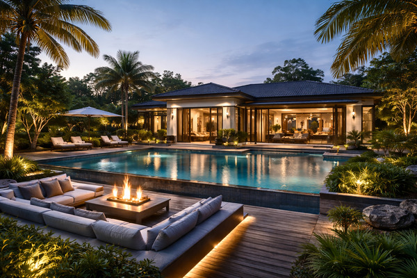 Mẫu biệt thự vườn 1 tầng kết hợp nghỉ dưỡng cao cấp xu hướng 2026