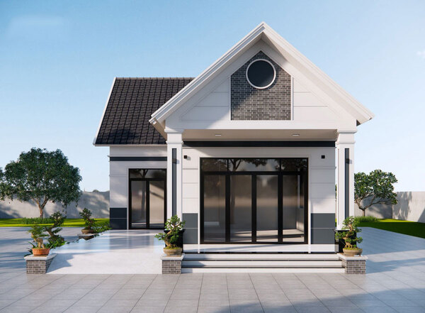 Mái Thái có độ dốc lớn giúp thoát nhiệt nhanh, chống nóng hiệu quả