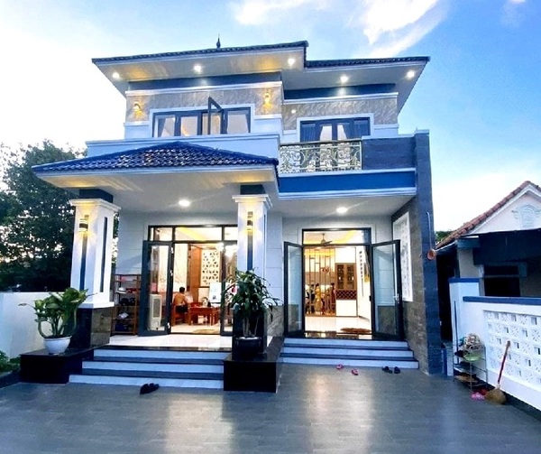 Mẫu 3: Thiết kế biệt thự 2 tầng mái Nhật tối ưu công năng