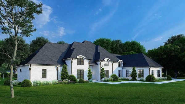 Mẫu 3: Nhà biệt thự 1 tầng mái Thái Châu Âu, sân vườn rộng, công năng tối ưu