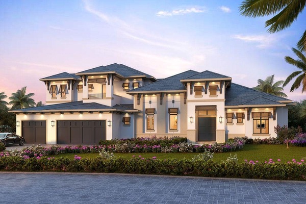 Mẫu 4: Biệt thự 1 tầng hiện đại kiểu Châu Âu, mặt tiền ấn tượng cuốn hút