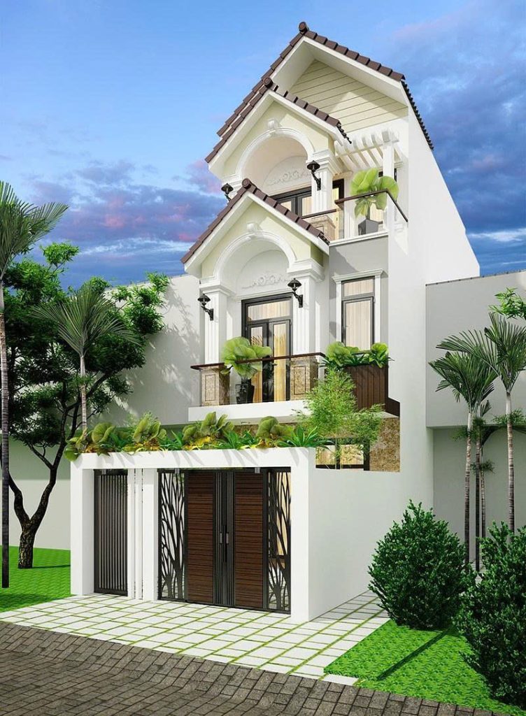 Thiết kế mái Thái thanh thoát, điểm nhấn vòm ban công độc đáo