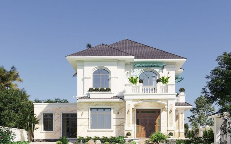 Nhà phố mái Nhật tân cổ điển