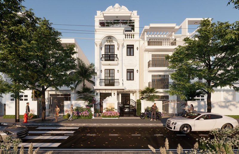 Khám phá các mẫu nhà phố 3 tầng tân cổ điển​