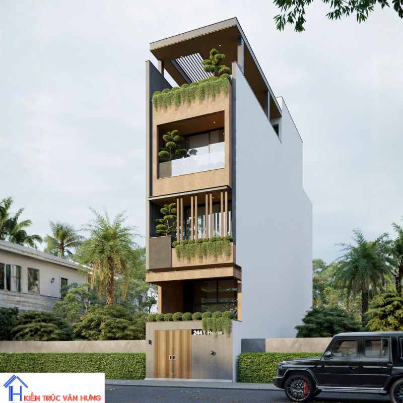 Thiết kế nhà phố giúp tối ưu không gian sống hiện đại