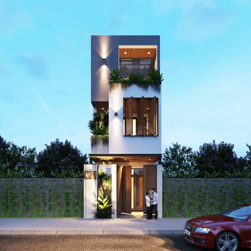 Mẫu nhà phố 3 tầng 4 phòng ngủ tiện nghi cho gia đình đông người