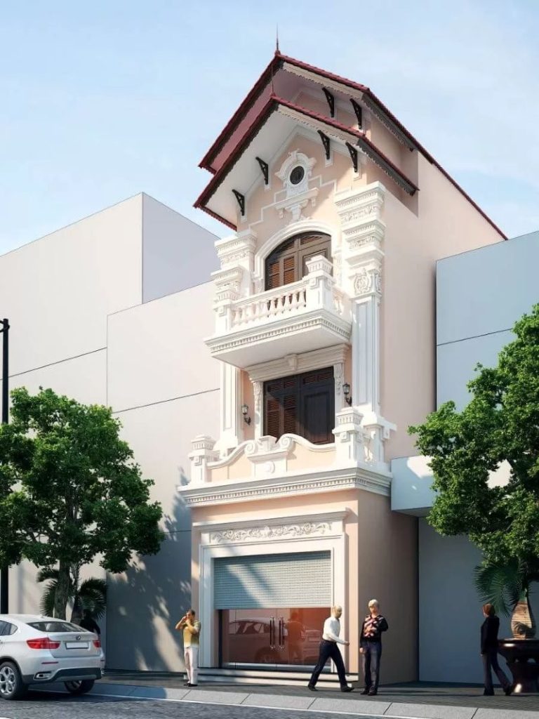 Mẫu nhà 3 tầng 5x16m kết hợp kinh doanh