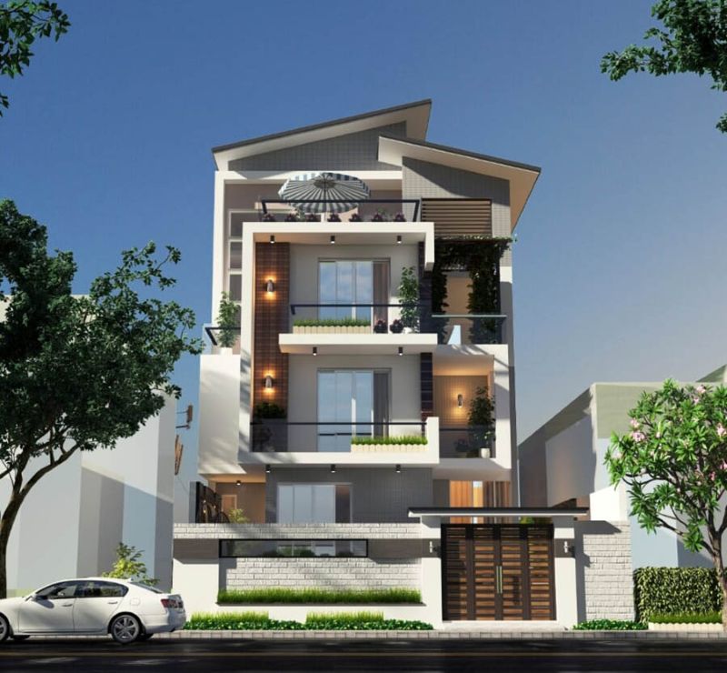 Mẫu nhà phố 3 tầng 7x14m phong cách luxury