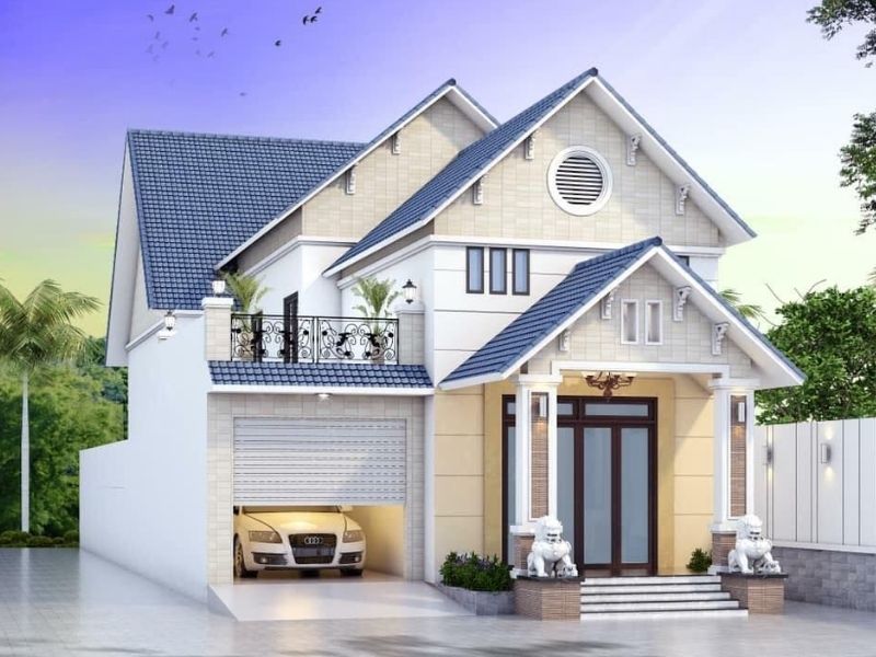 Nhà phố 1 tầng có 3 phòng ngủ có sân trước