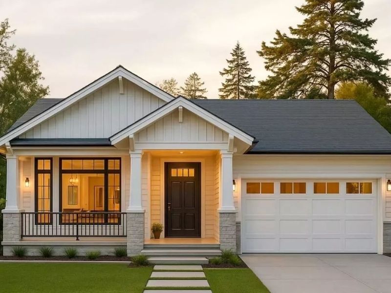 Mẫu nhà phố 1 tầng có 3 phòng ngủ phong cách luxury