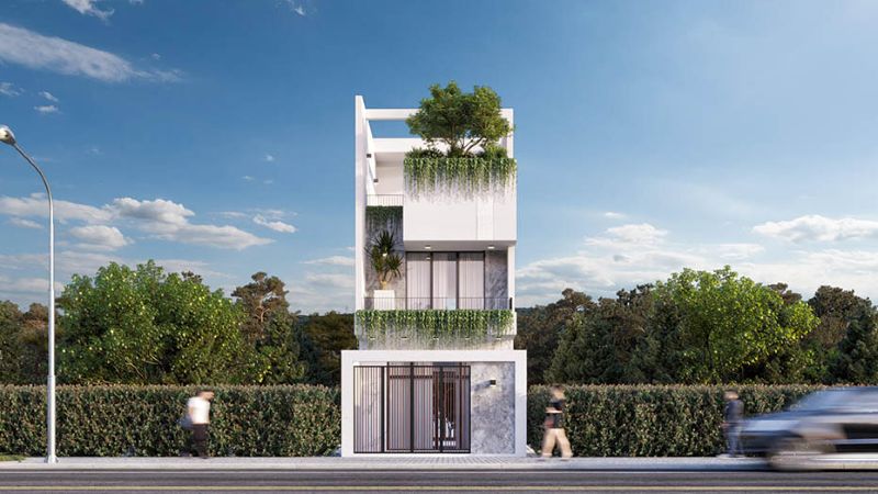 Mẫu nhà phố 3 tầng 4 phòng ngủ tiện nghi, đa dạng