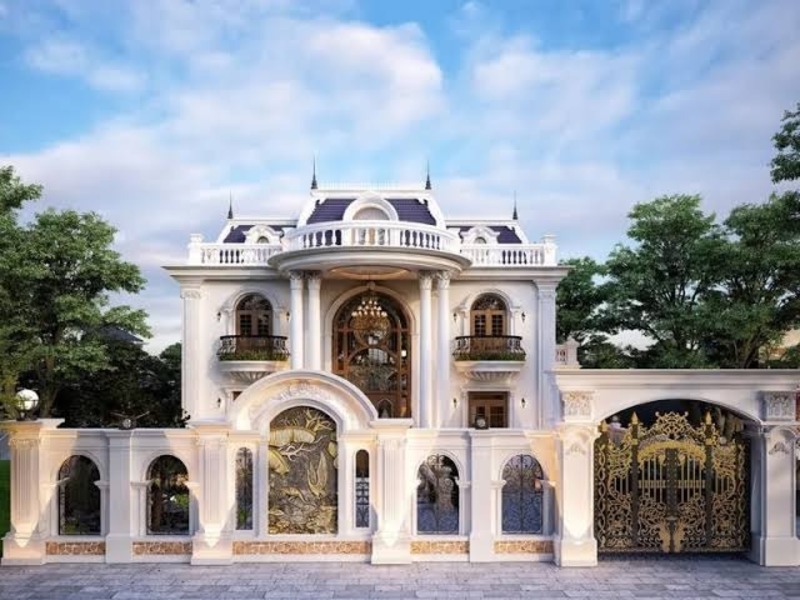 Mái Mansard nhà phố tân cổ điển tạo vẻ bề thế và sang trọng